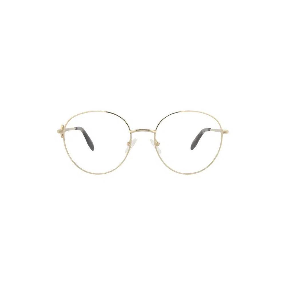 Оправы Alexander McQueen Round-Frame Metal Optical Frames 'Gold Transparent' 1
