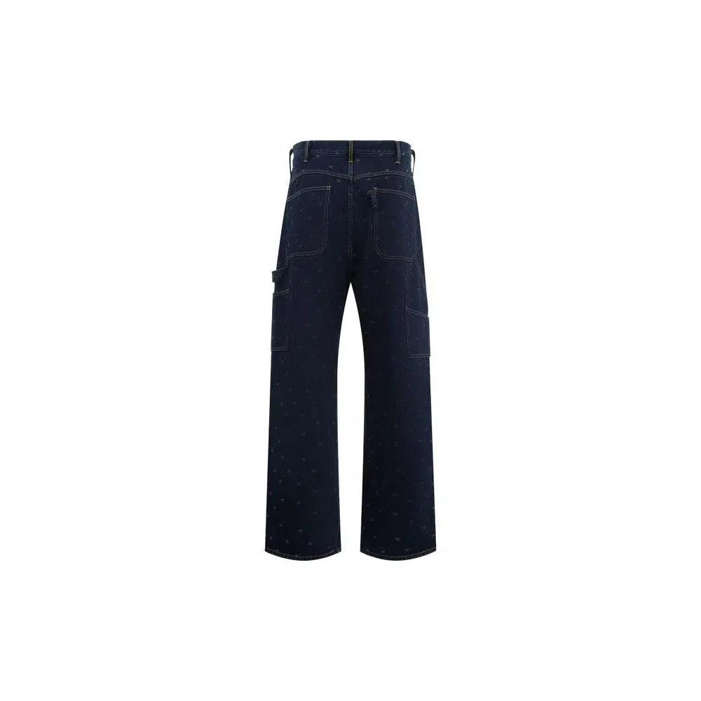 Брюки Needles Denim Jacquard Painter Pant 'Indigo' 2