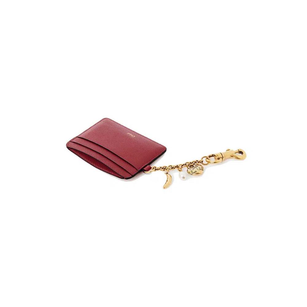 Держатель для карт Charms из зернистой кожи Брюнет-красный CH25AP977Q12622 5