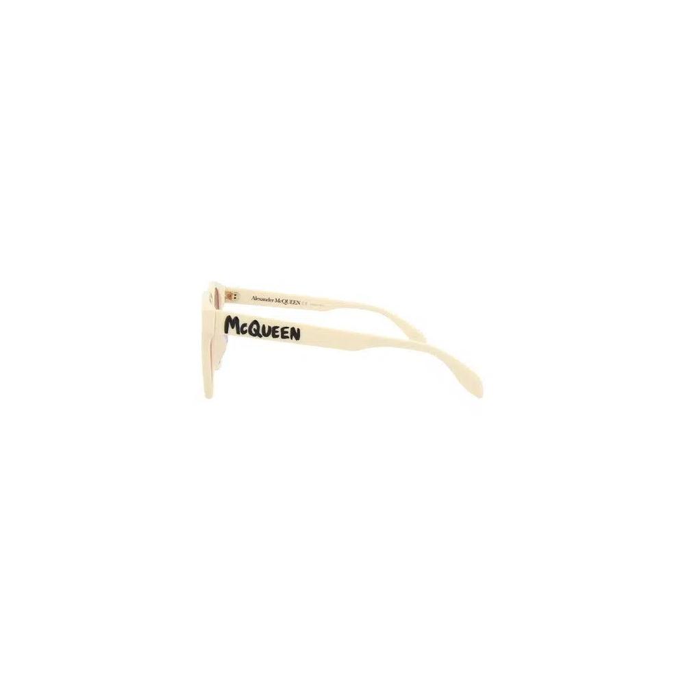 Солнцезащитные очки Alexander McQueen Square Frame Acetate 'White' 3