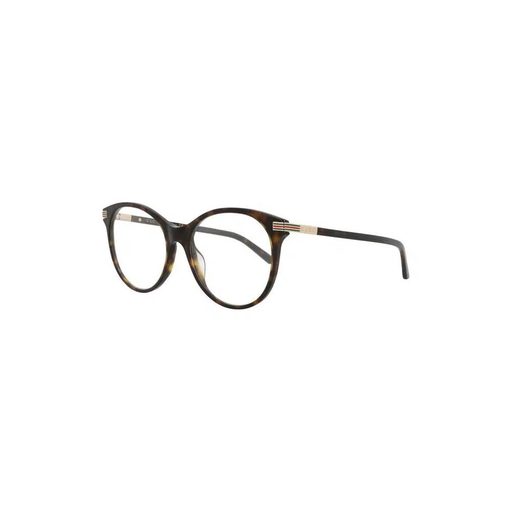 Очки Gucci Round-Frame Recycled Acetate Optical Frames 'Гавана/Прозрачный' 3