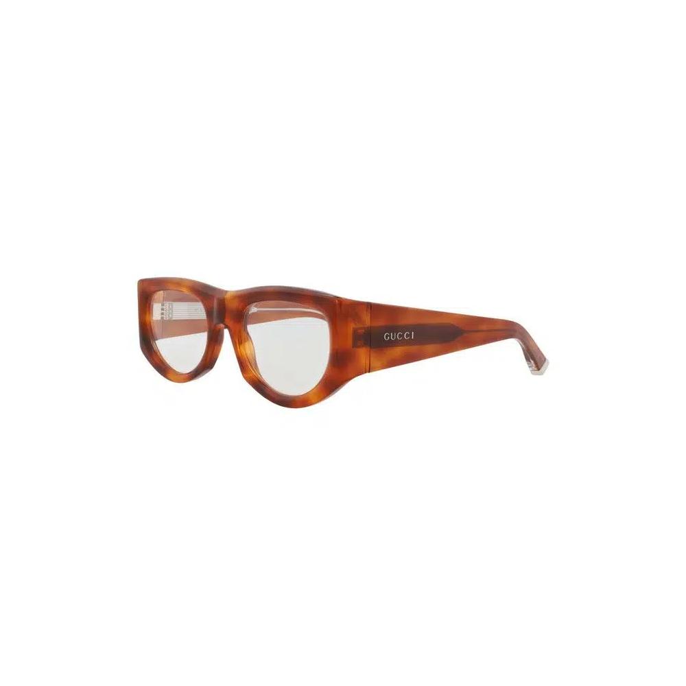 Солнцезащитные очки Gucci Cat Eye-Frame из переработанного ацетата «Havana/Transparent» 2