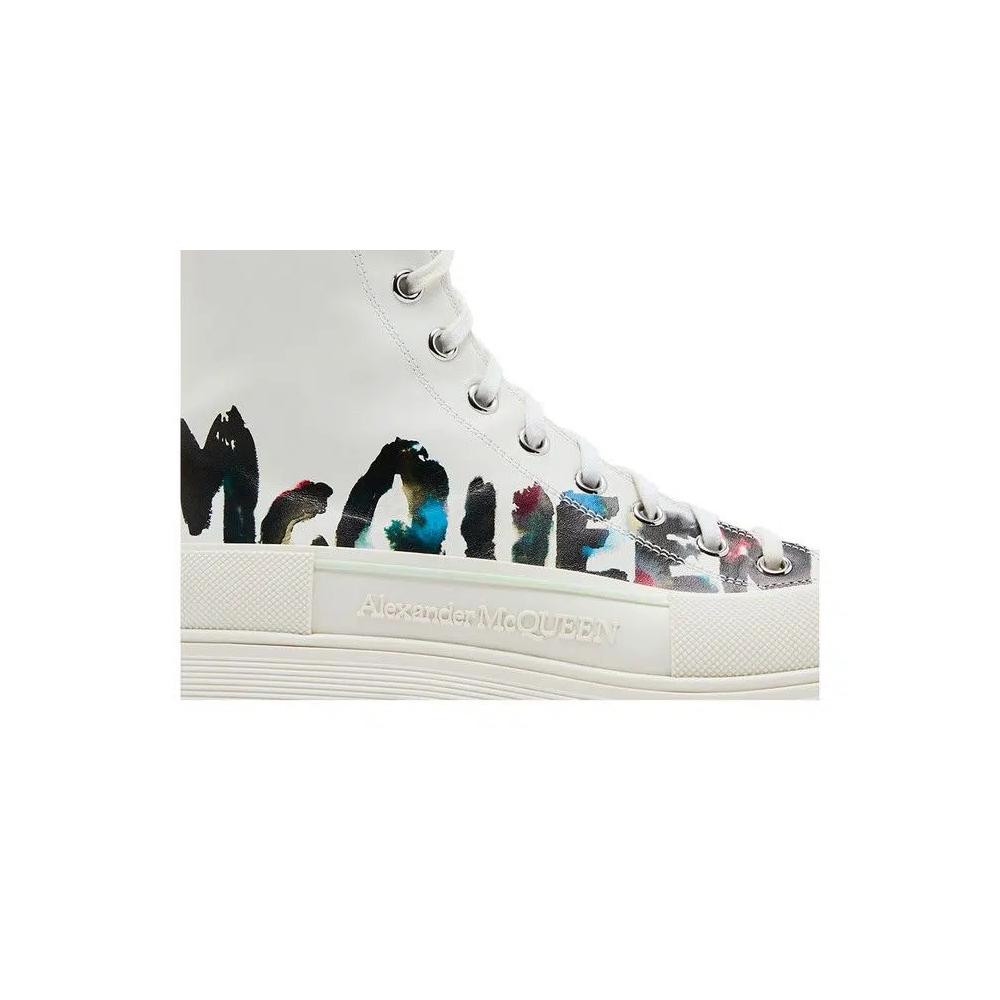 Кроссовки Alexander McQueen Tread Slick Boot 'Graffiti Logo - White Multi-Color' 2
