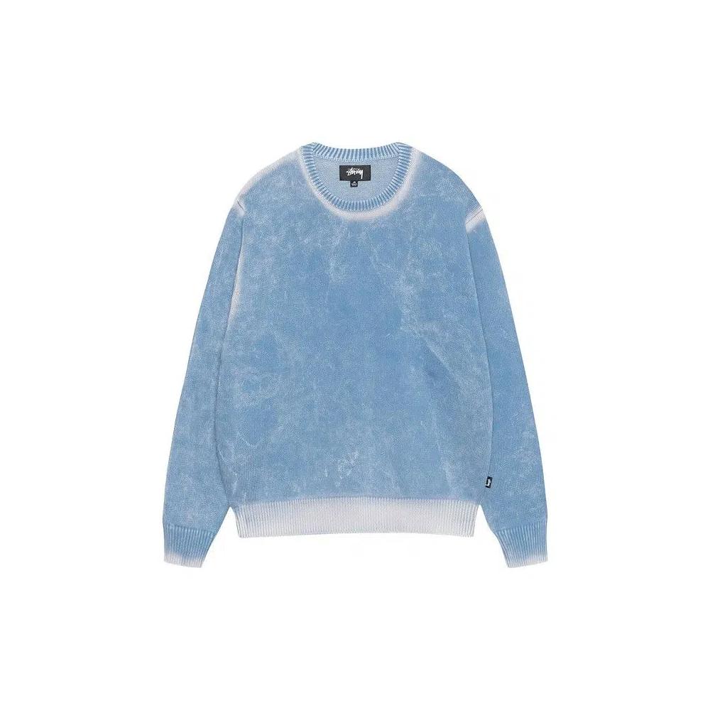 Свитера Stussy Faded Knit Crew 'Синий' 1