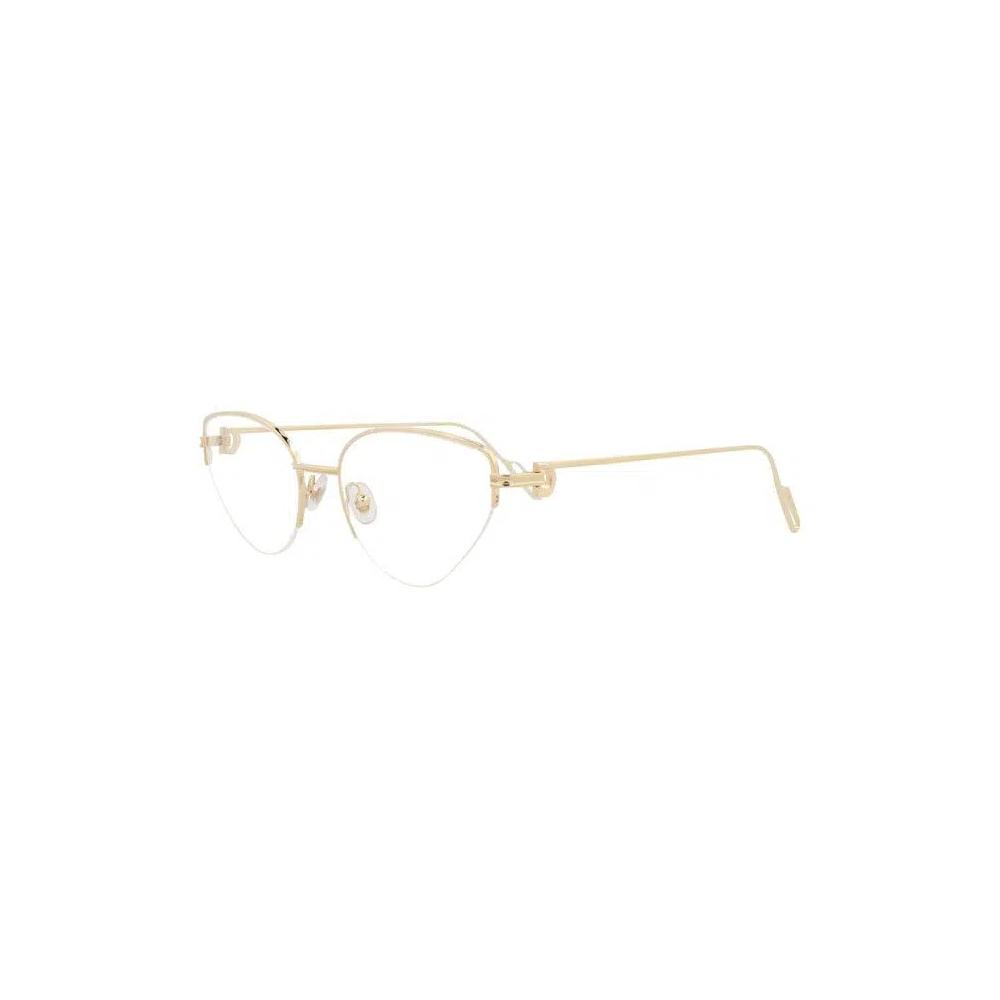 Очки Cartier Cat Eye-Frame Metal Optical Frames 'Золотой/Прозрачный' 2