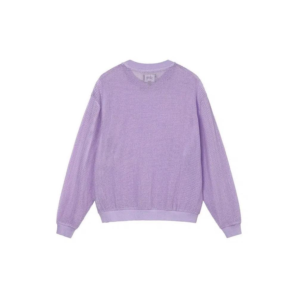 Футболки Stussy Cotton Mesh Свитер с длинным рукавом 'Lavender' 2