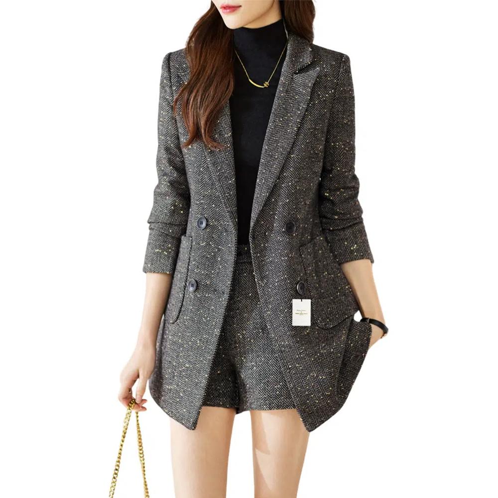 Костюм-двойка в горошек Slim Fit YGH-EM8099set 1