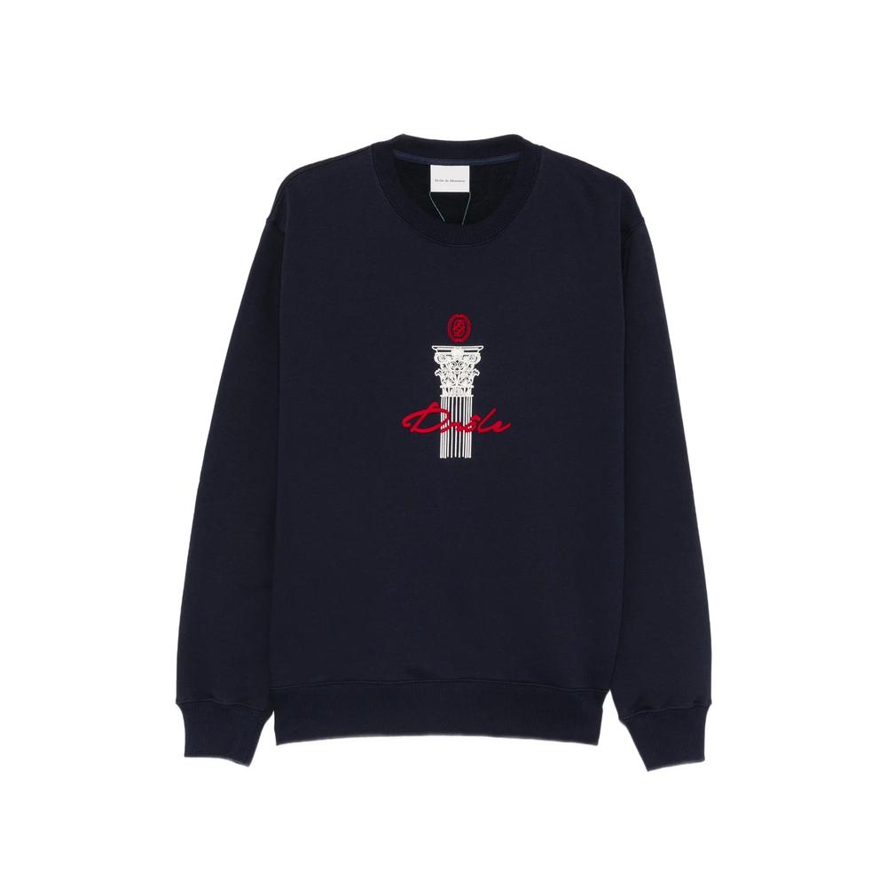 column-print sweatshirt 1