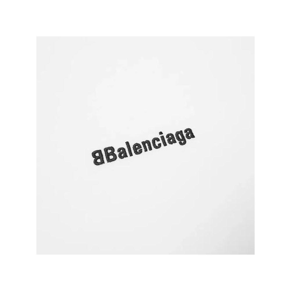 Футболки Balenciaga Corporate Logo Tee 'White/Black' 3
