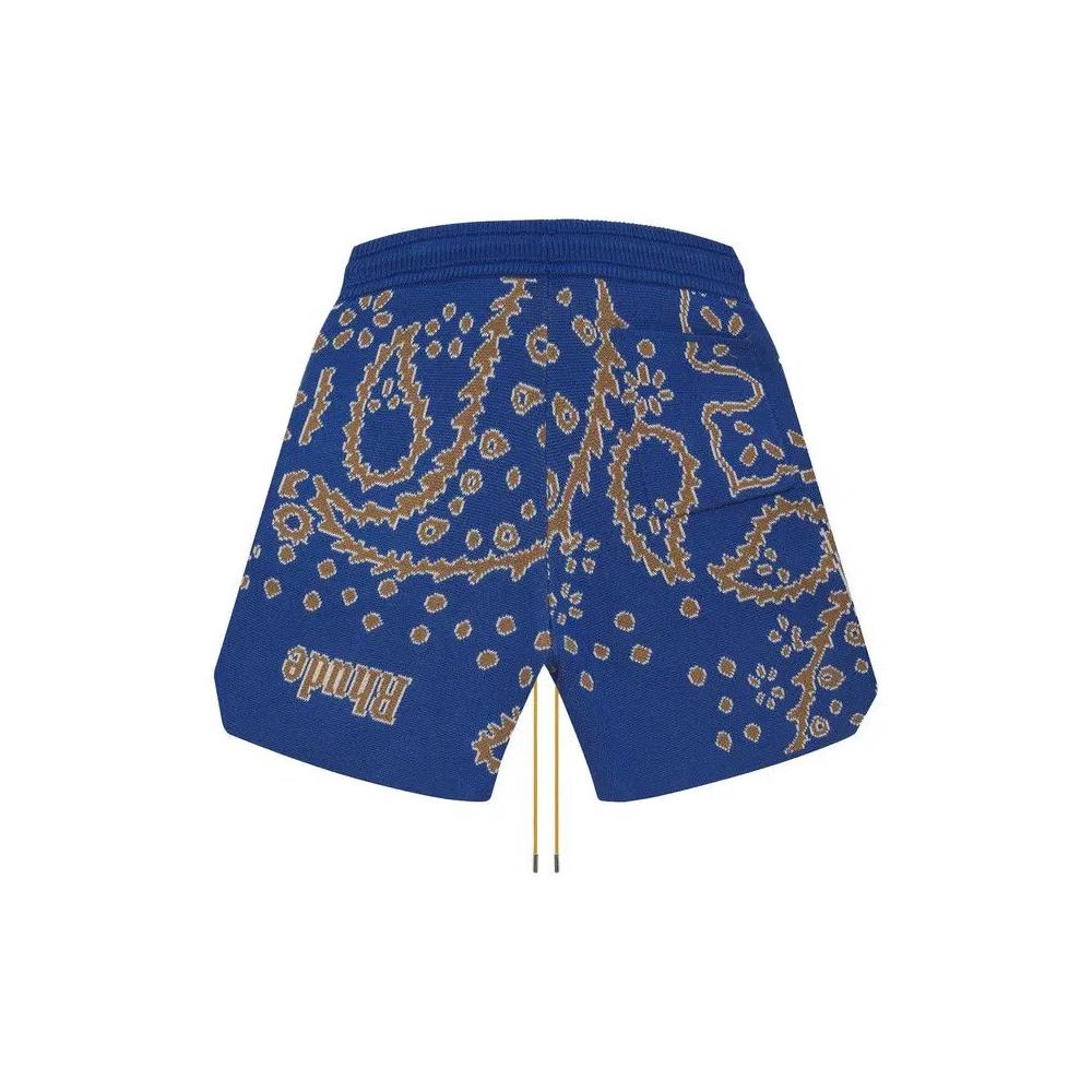 Шорты Rhude Bandana Knit Short «Light Blue/Tan/Creme» 2