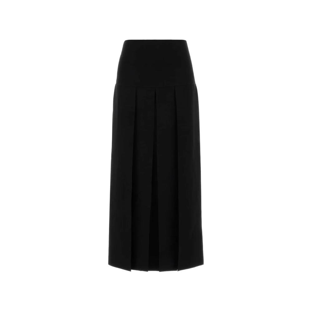 textured pleated midi skirt 1