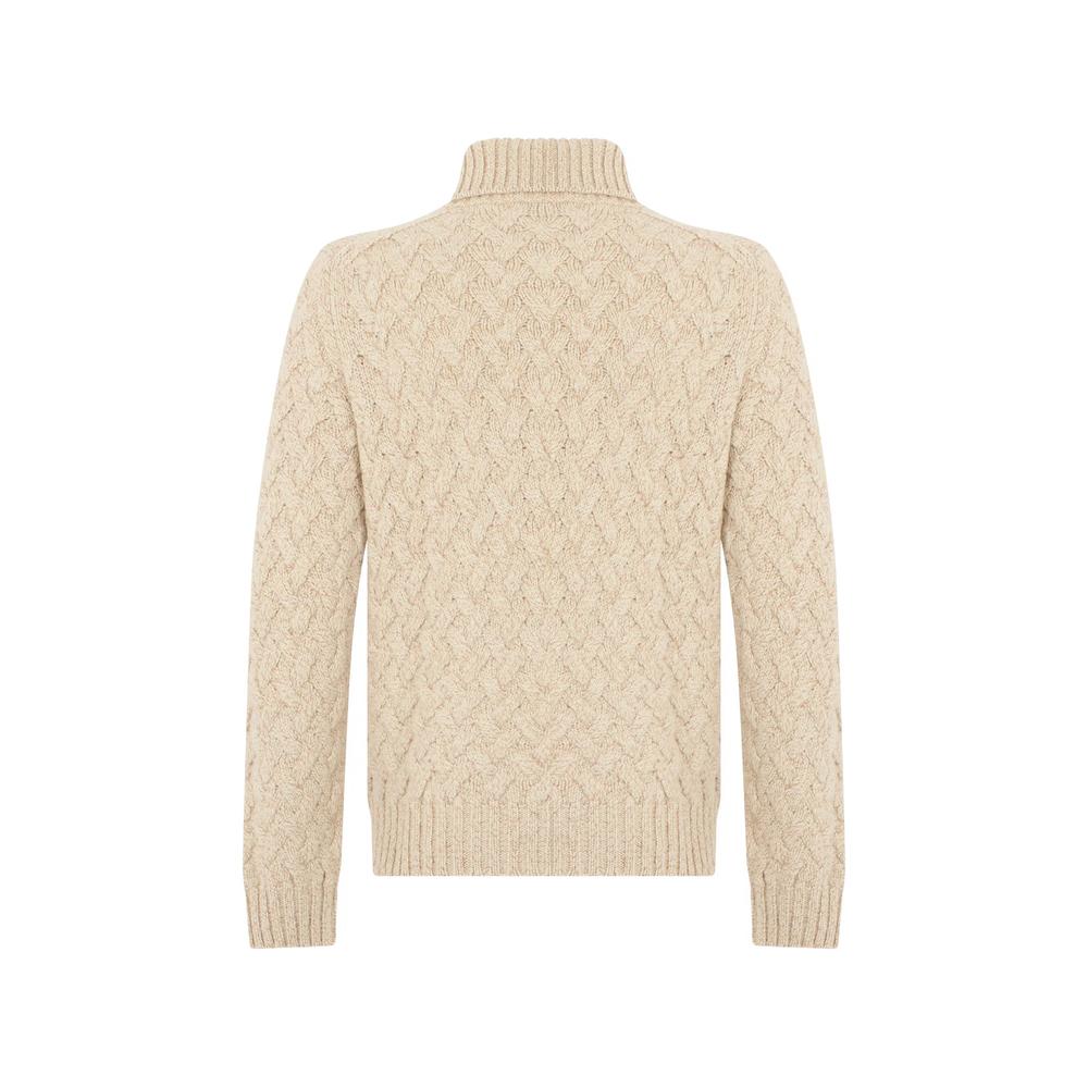 cable-knit roll-neck sweater 2