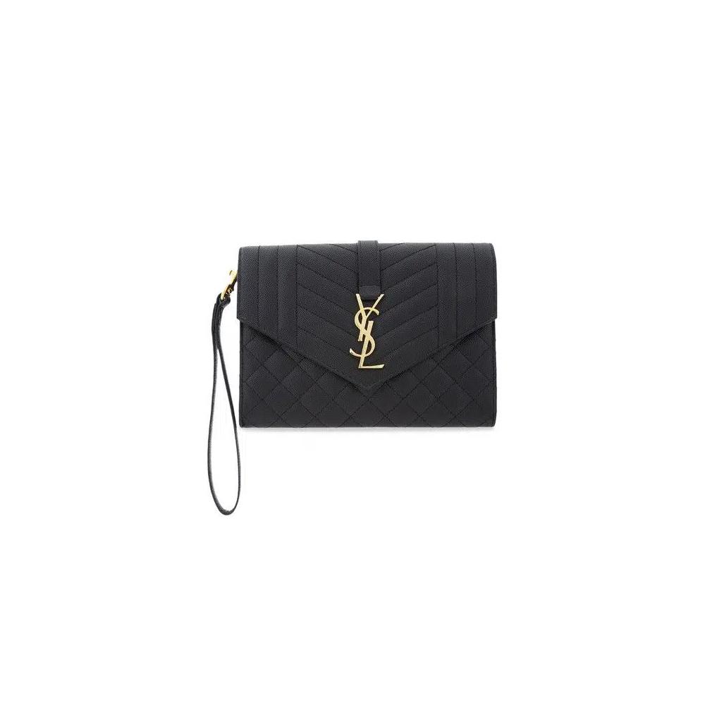 Сумки Saint Laurent Envelope Clutch Bag 'Black' 1