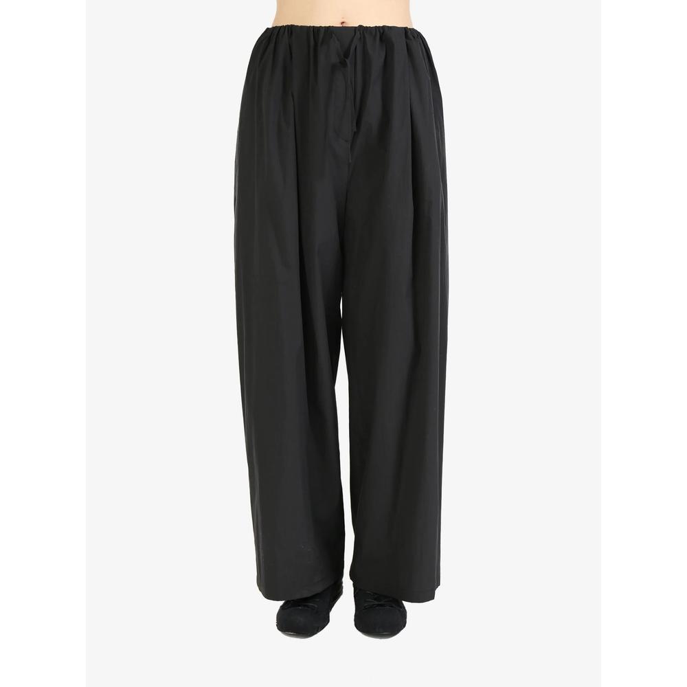 cotton-blend flared trousers 2