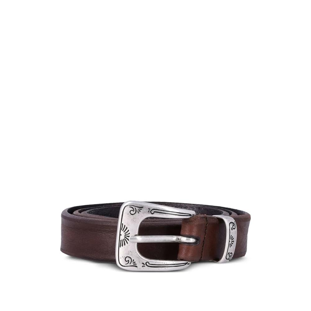 William engraved leather belt 1