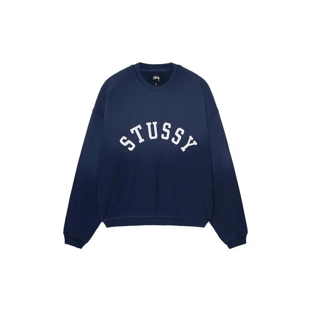 Топы Stussy Sun Faded Oversized Crew 'Navy' 1