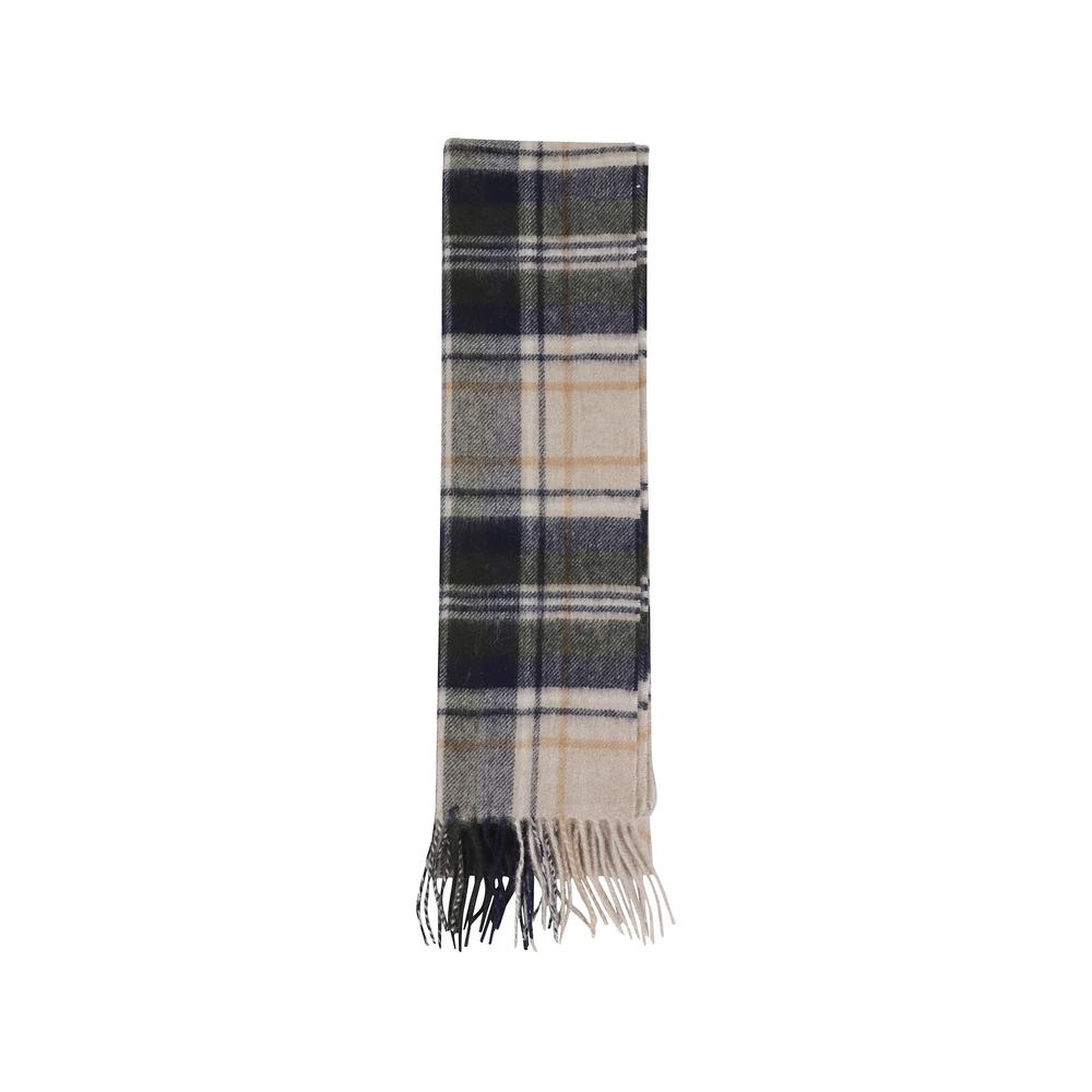 New Check fringed scarf 1