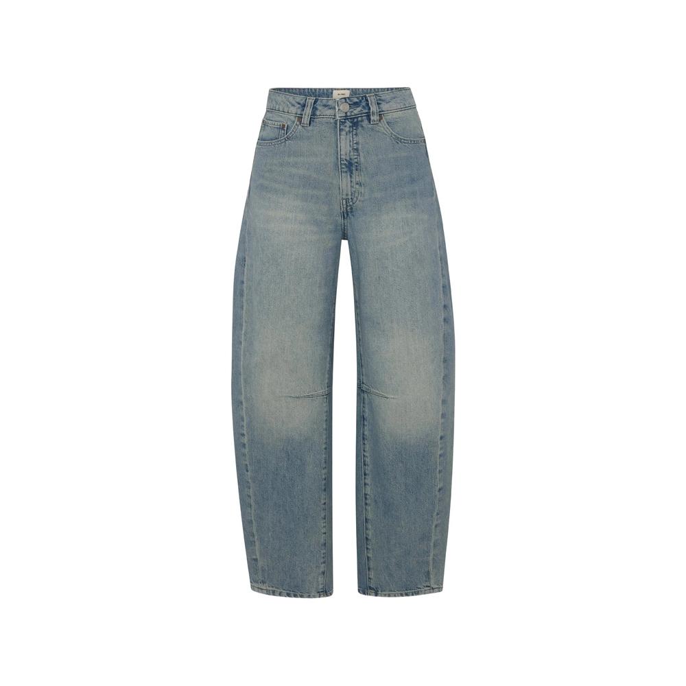 Miro faded-effect barrel-leg jeans 1
