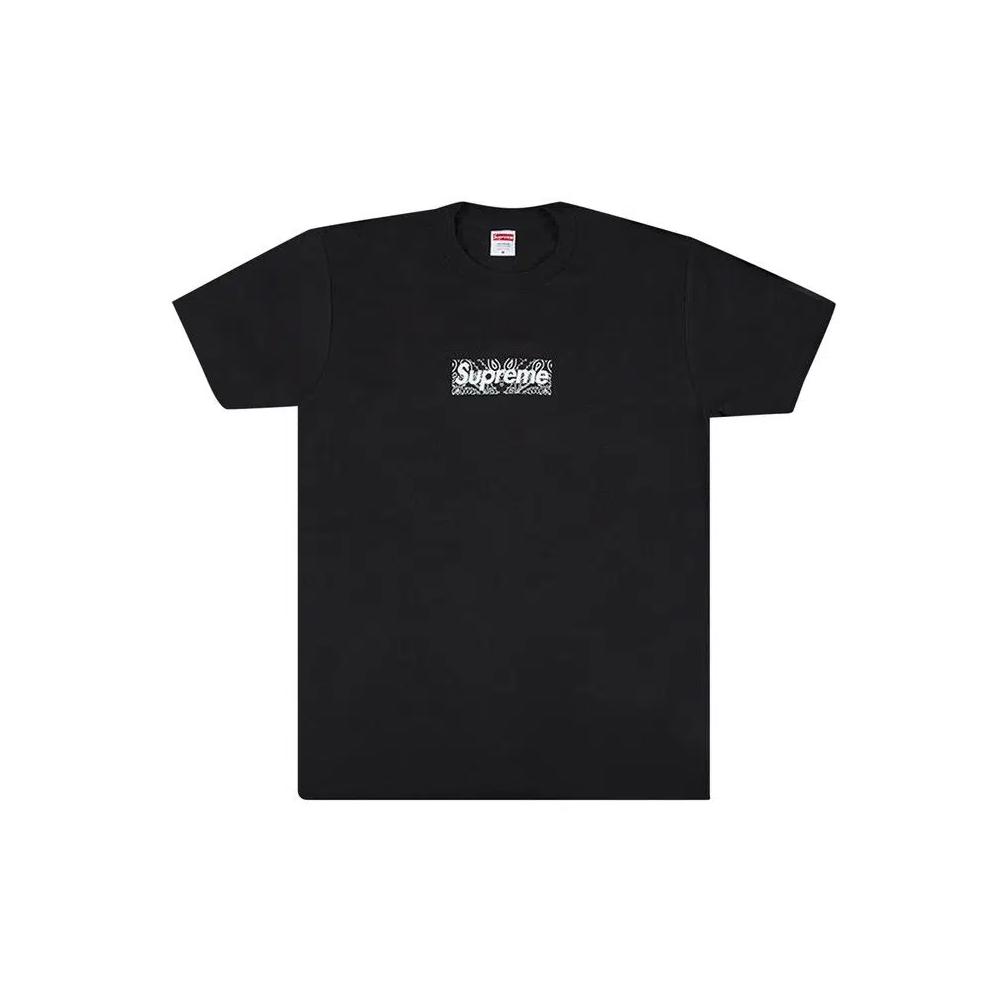 Футболки Supreme Bandana Box Logo Tee 'Black' 1
