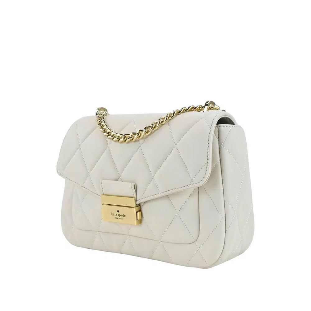 Carey Small Flap Shoulder Bag - белый 2
