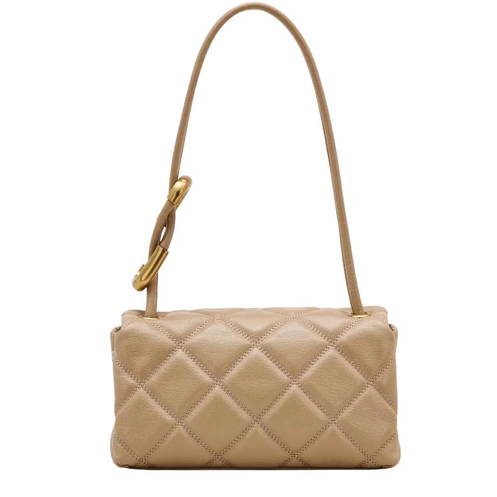 Стеганая мини-сумка через плечо The Quilted Mini Dual Shoulder Bag - Camel 2S5HSH023H02 4