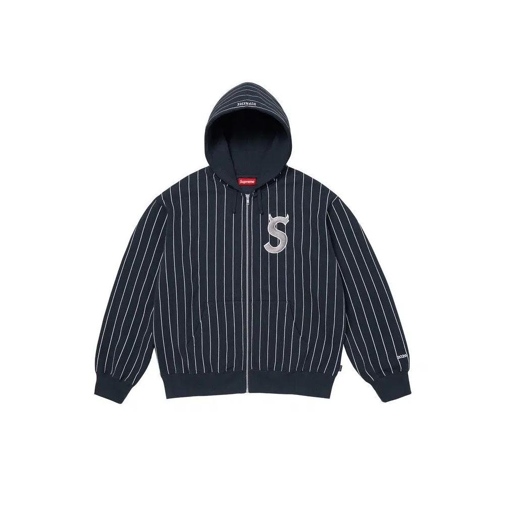 Худи Supreme Devil S Logo Zip Up Hooded Sweatshirt 'Stripe' 1