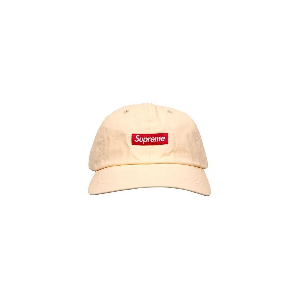 Бейсболки Supreme Small Box Coated Linen 6-Panel 'Natural' 1