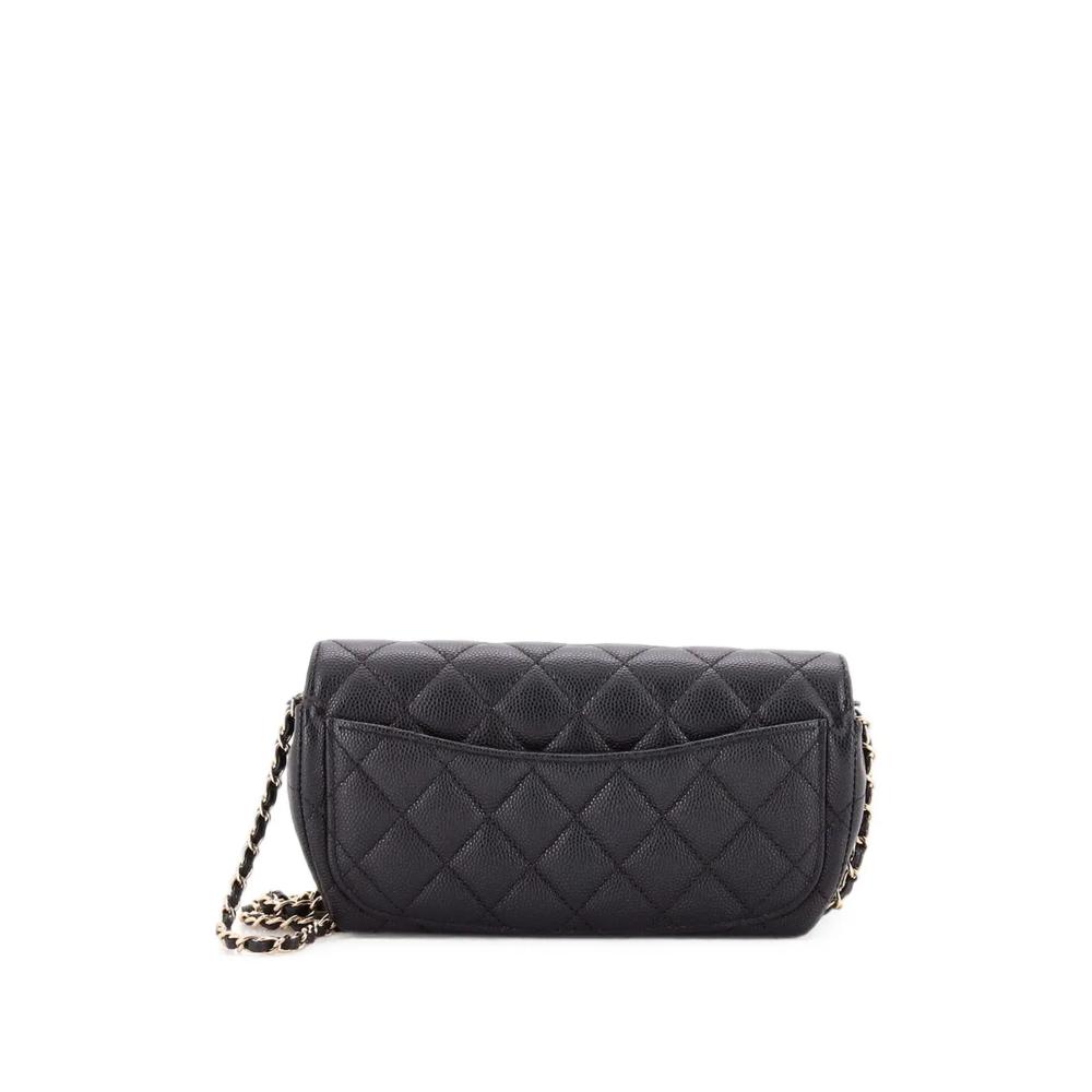 Клатч Classic Sunglasses Case with Chain Quilted Caviar 2