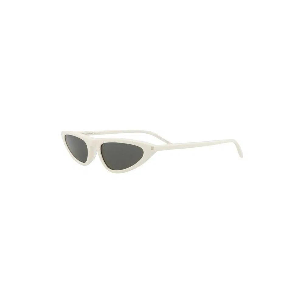 Очки Saint Laurent Cat Eye-Frame Recycled Acetate Sunglasses 'White Grey' 2