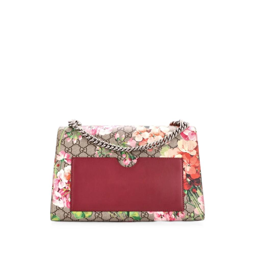 Сумка на плечо Padlock Blooms Print GG Coated Canvas Medium 2