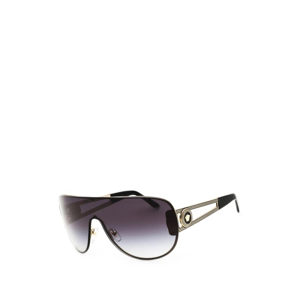 Medusa-embellishment shield-frame sunglasses 2