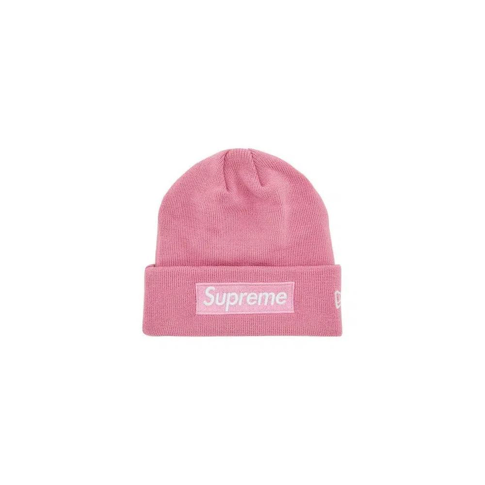 Шапки Supreme x New Era Box Logo Beanie 'Dusty Pink' 1