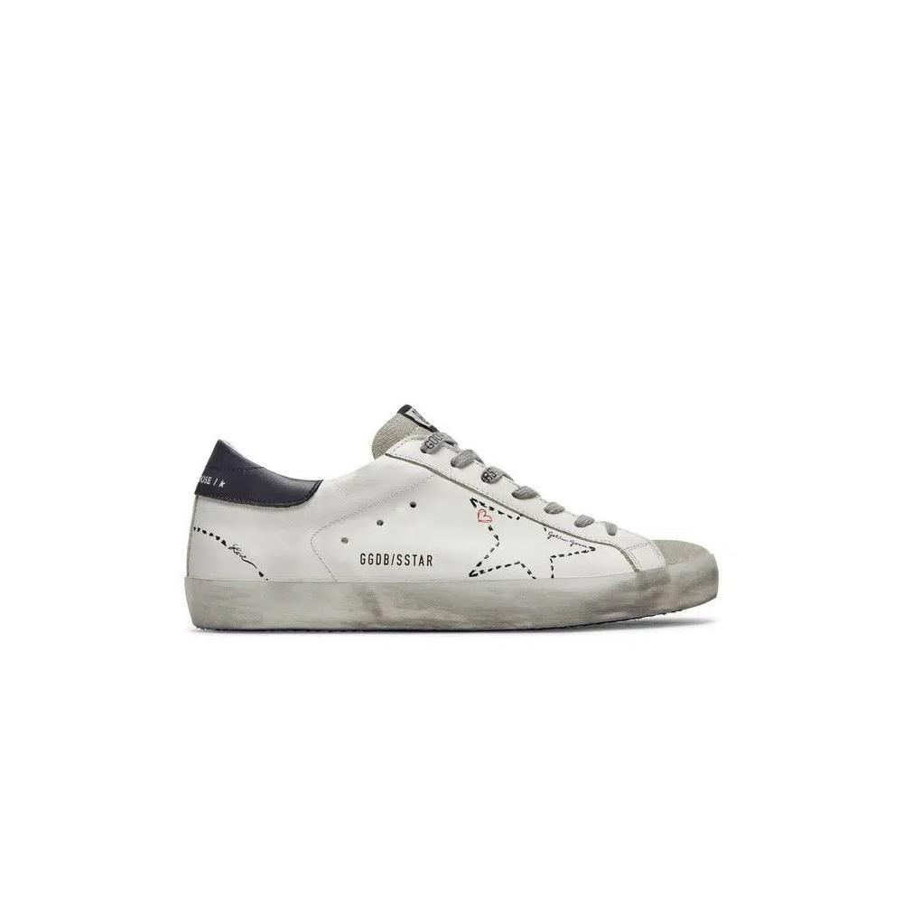 Кроссовки Golden Goose Superstar «Белый Темно-синий» 1
