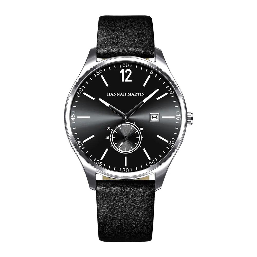 Мужские кожаные кварцевые часы Noctis Classic 1