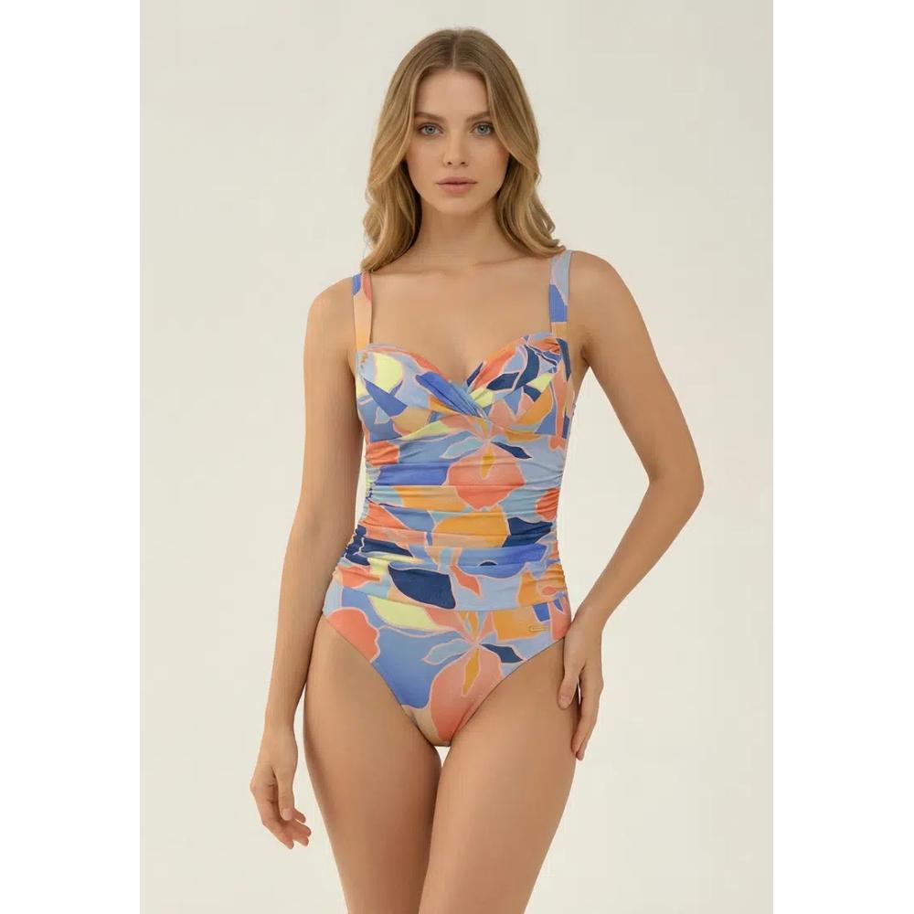 Купальник Waterlily Penny Blue с перекрестным вырезом 1