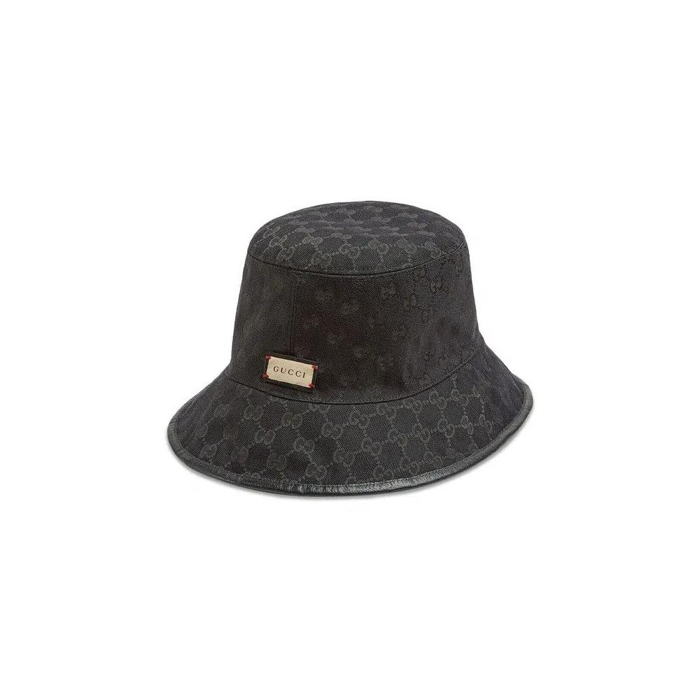 Шапки Gucci GG Reversible Bucket Hat 'Серый/Черный' 3