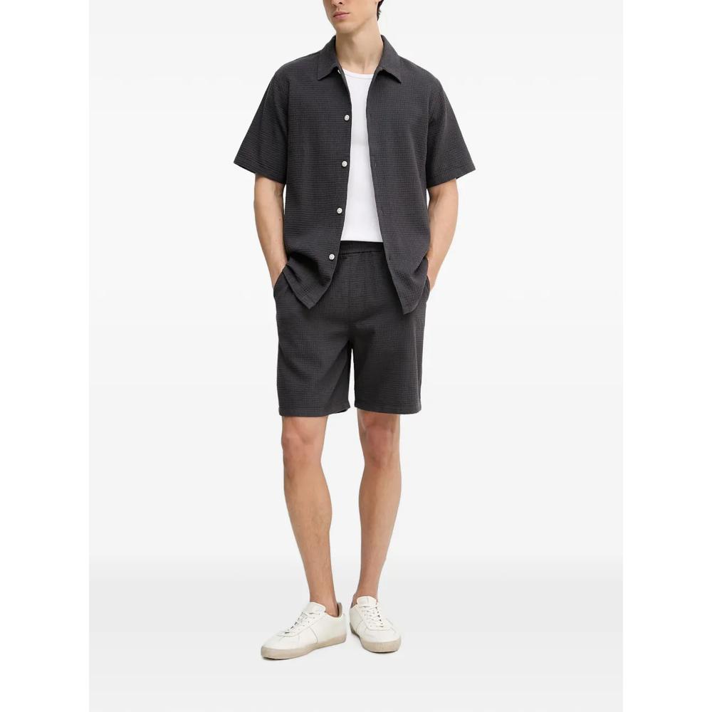 waffle-knit short-sleeve shirt 2