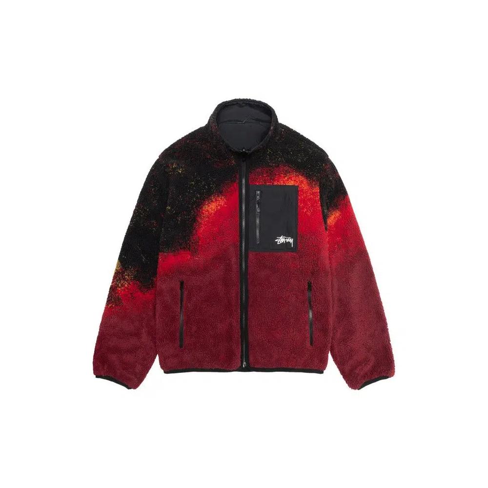 Флисовые куртки Stussy Двусторонняя куртка из шерпы 'Lava' 1