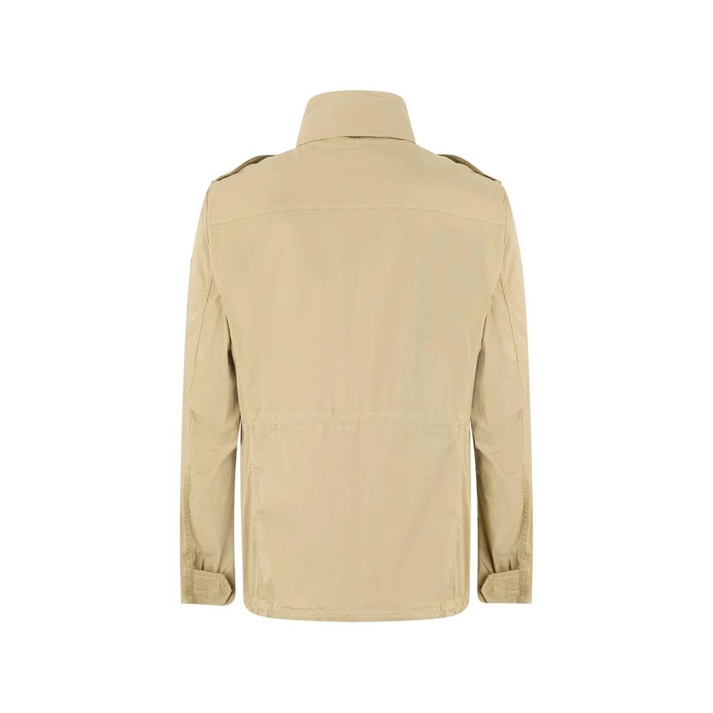 flap-pocket high-neck jacket 2