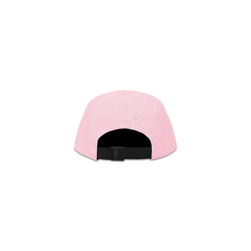 Кепки Supreme Circles Jacquard Denim Camp Cap «Pink» 2