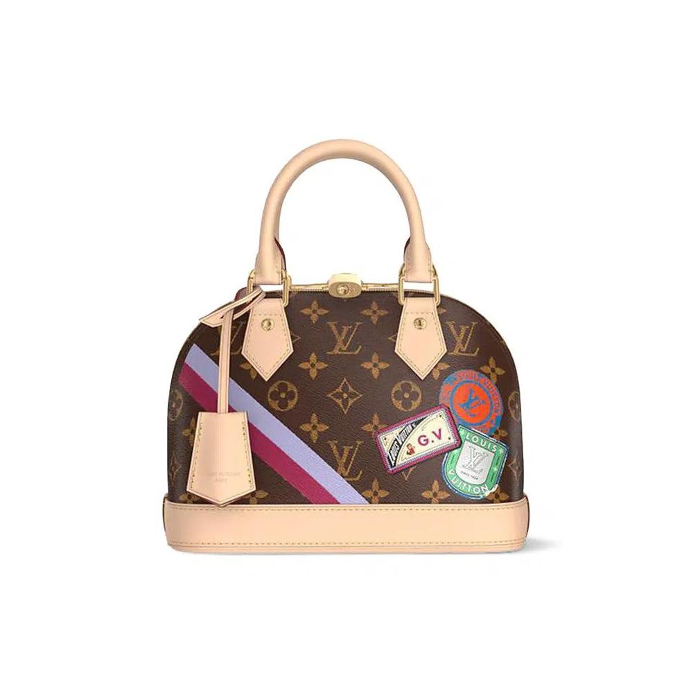 Сумки с ручками Louis Vuitton Alma BB Mon Monogram (Custom Order) 'Brown Monogram Canvas' 1