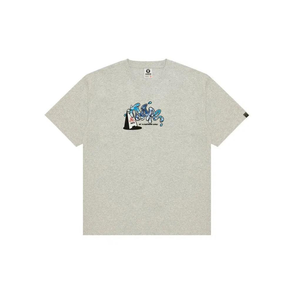 Футболки AAPE Graphic Print Tee With r 'White/Heather' 1