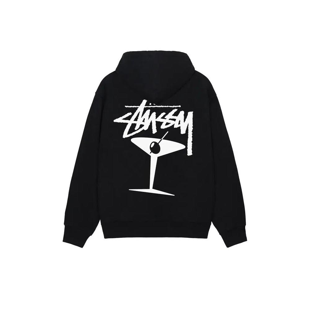 Топы Stussy Martini Zip Hoodie 'Черный' 2