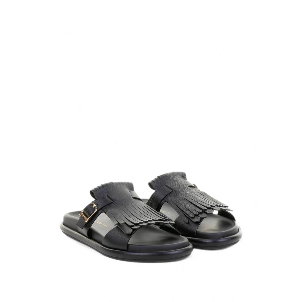 fringe-detail leather sandals 2