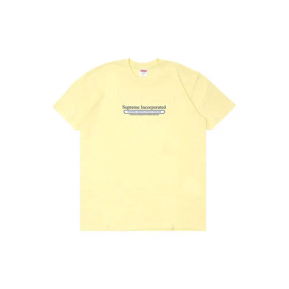 Футболки Supreme Inc. T-Shirt 'Pale Yellow' 1