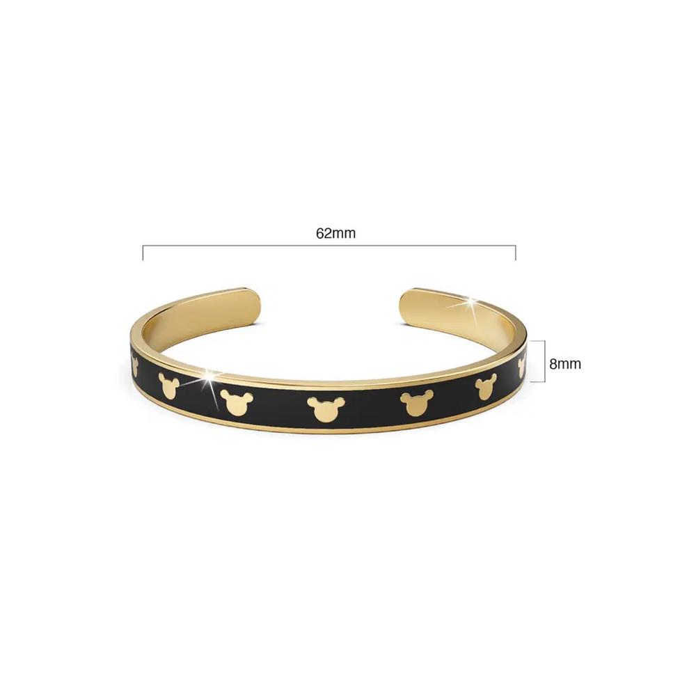 Браслет-манжета Mickey Mini Enamel Cuff Bangle Black Gold 6
