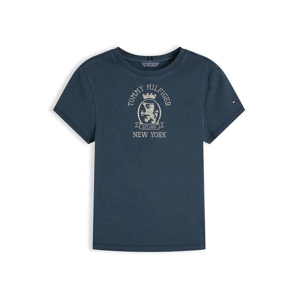 Футболка с коротким рукавом и круглым вырезом Garment Dye Crest - Th Mainline 5