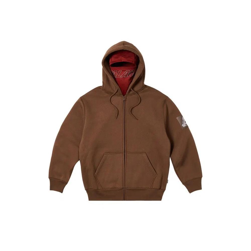 Молнии Palace Facemask Shearling Thermal Hood 'Коричневый' 1