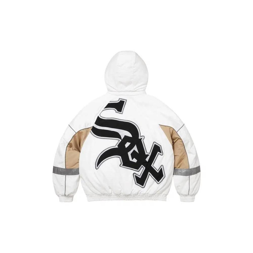 Куртки Supreme x Chicago White Sox Stadium Jacket 'White' 2