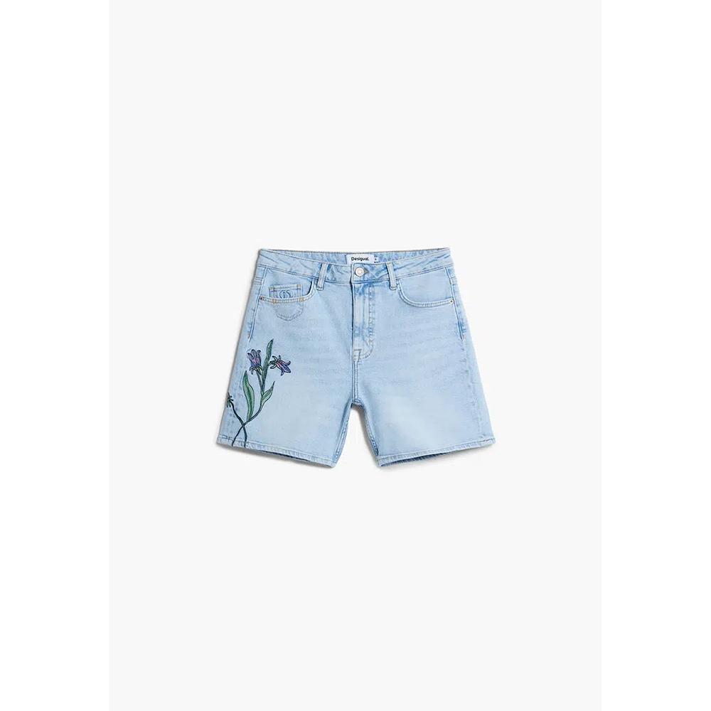 Бермуды Denim с цветами 6